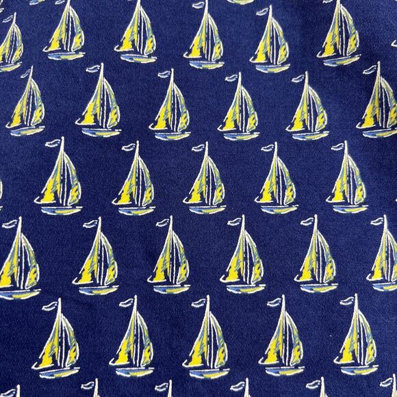 Vineyard Vines Cotton Boating Dress Navy Sailboats Strapless Sheath Size 2 - Picture 7 of 13